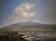 James Gay Sawkins Hulihee Palace and Church Spain oil painting artist